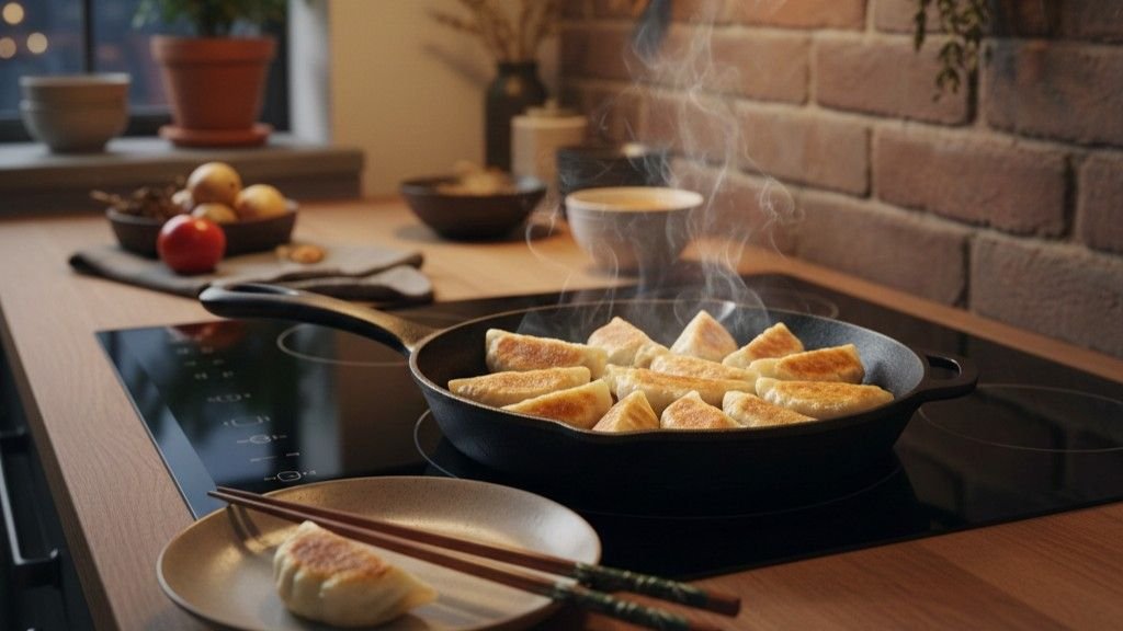 How To Cook Frozen Dumplings Using Pan Frying For Crispy Bottoms